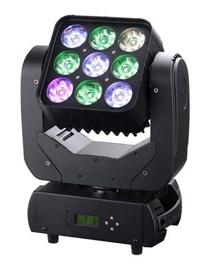 9颗LED摇头矩阵灯