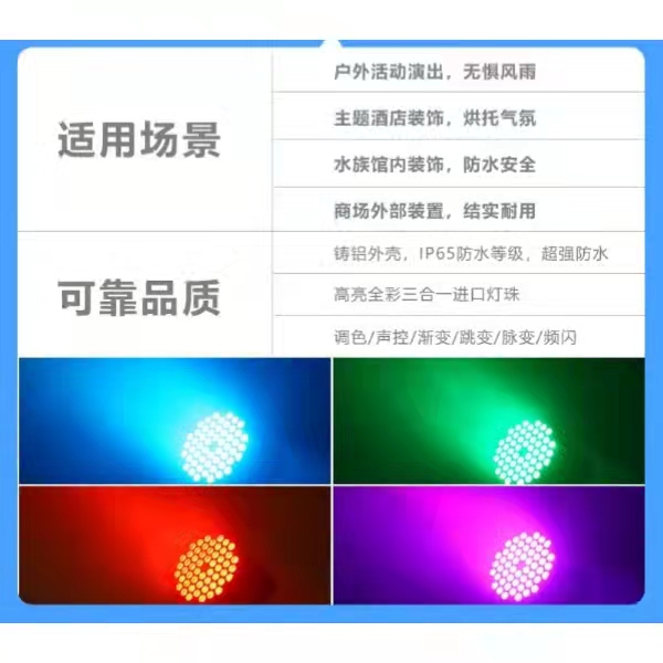 54颗3瓦LED防水帕灯